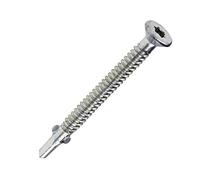 WSDST - Tornillo de cabeza avellanada para madera sobre acero, 6,3 mm de diámetro x 50 mm de diámetro