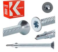 WSDST - Tornillo de cabeza avellanada para madera sobre acero, Tornillos Roscachapas, 6,3 mm de diámetro x 70 mm de diámetro