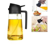 WSeltrium 470 ML Pulverizador de aceite y dispensador 2 en 1, Aceite de oliva Dispensador para cocina, Freidora de aire,Ensalada, Barbacoa
