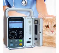Wsexyy Bomba De Infusión Veterinaria, Bomba De Infusión Intravenosa Volumétrica Ajustable, Pantalla LCD De 3 Pulgadas, Infusión Intravenosa De Alta Precisión Y Ajustable, con Alarma Y Calibración