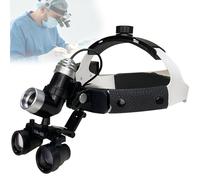 Wsexyy Lupas Quirúrgicas Dentales, Lupas Binoculares Quirúrgicas De 2,5X/3,5X con Linterna Frontal LED De 7 W, Alto Brillo, Diseño Ergonómico, para Exploración Médica Y Cirugía