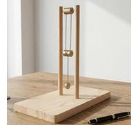 Wsexyy Wooden Chaotic Double Pendulum Decoration, Standard Swing The Pendulum, for Stress Relief, Scientific Art Decor for Home, Study, Gift