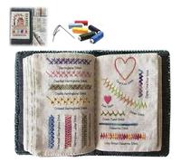 WSFYTAM Libro De Puntadas DIY con Set De Herramientas, Libro De Bordado, Libro De Fieltro para Bordar con Aguja E Hilo, Libro De Colorear con Puntadas, Libro De Puntadas De Bordado,A