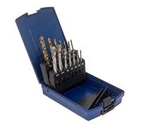 WSH-TOOLS Juego de machos de roscar para máquina de agujeros ciegos M3, M4, M5, M6, M8, M10, M12 HSSE-Co5, caja de plástico, 14 piezas
