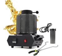 wshqdm Kit Horno Fundición Joyas 1150℃, Crisol Grafito 1/2/3kg, Oro Plata Cobre, Horno Pirolítico 1750W - Ideal para Taller de joyería Profesional y fundición de Metales Preciosos