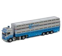 WSI para Volvo para F16 para Globetrotter 4X2 Live Stock Trailer - 3 ejes para Heuga Transport 1:50 modelo preconstruido