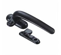 WsidQokfn Casement Window Locking Handle, 1 Pcs Door and Lock Aluminum Alloy Left/Right Hand Solid(Black Right)