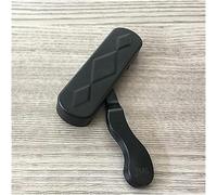 WsidQokfn Casement Window Locking Handle, Locks Handles for upvc window Lock, Aluminum Alloy Diamond Mesh Door Flat Steel One-Piece Fork Type Side Opening(Black,25mm)