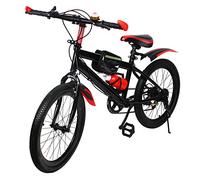 WSIKGHU Bicicleta de montaña de 20 pulgadas para niños y niñas, con guardabarros, 7 marchas, cuadro de acero al carbono, bicicleta para regalar, adecuada para 125 hasta 155 cm (rojo)
