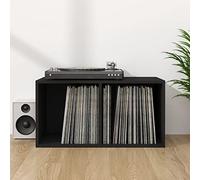 WSJHUHK Gabinetes para el hogar y almacenamiento, armarios y estantes de almacenamiento multimedia, caja de almacenamiento de vinilo, color negro, 71 x 34 x 36 cm, madera de ingeniería