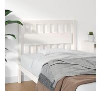WSJHUHK Home-Camas y accesorios, cabeceros y estribos, cabecero de cama blanco, 105,5 x 4 x 100 cm, madera maciza de pino