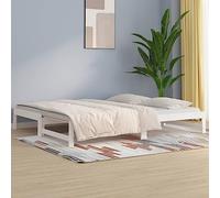 WSJHUHK Home-Camas y accesorios, camas y marcos de cama, cama extraíble sin colchón, color blanco, 2 x 90 x 200 cm