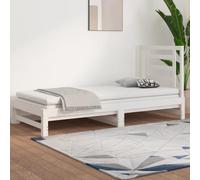 WSJHUHK Home-Camas y accesorios, camas y marcos de cama, cama extraíble sin colchón, color blanco, 2 x 90 x 190 cm