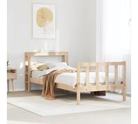 WSJHUHK Home-Camas y accesorios, camas y marcos de cama, marco de cama sin colchón de 100 x 200 cm de pino macizo