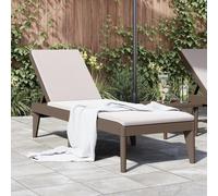 WSJHUHK Home-Outdoor Home-Outdoor Home-Outdoor Asientos Tumbonas Tumbona Marrón 186x60x29 cm PP
