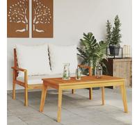 WSJHUHK Inicio-Al Aire Libre Inicio-Asientos Al Aire Libre,Kit De Banco Seccional Al Aire Libre,Jardín Con Cojín Acacia Madera Sólida