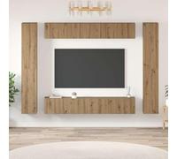 WSJHUHK Juego de 10 muebles de TV de roble artesanal de 30,5 x 30 x 90 cm, muebles, soportes de TV y armarios de TV