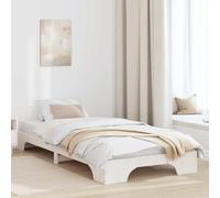 WSJHUHK Marco de cama blanco de 80 x 200 cm, muebles de madera de pino maciza, camas y accesorios, camas y marcos de cama