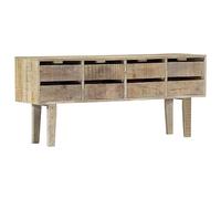 WSJHUHK Muebles, armarios y almacenamiento, bufés y aparadores, aparador, 140 x 30 x 60 cm, madera maciza de mango