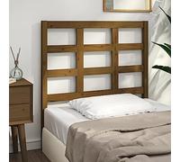 WSJHUHK Muebles, camas y accesorios, cabeceros y estribos, cabecero de cama marrón miel, 105,5 x 4 x 100 cm, madera maciza de pino