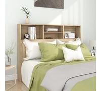 WSJHUHK Muebles, camas y accesorios, cabeceros y estribos, cabecero de roble Sonoma, 140 x 19 x 103,5 cm