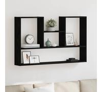 WSJHUHK Muebles, estanterías, estantes de pared y repisas, estante de pared de roble negro, 99 x 15 x 60 cm, madera de ingeniería