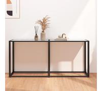 WSJHUHK Muebles, mesas, mesas de acento, mesas auxiliares, mesa de consola de mármol blanco de 160 x 35 x 75,5 cm, vidrio templado