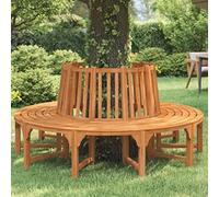 WSJHUHK Muebles, muebles de exterior, asientos al aire libre, bancos al aire libre, banco de árbol redondo de madera maciza de eucalipto de 208 cm