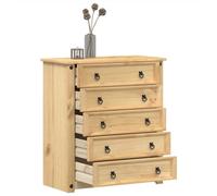 WSJHUHK Muebles para el hogar y almacenamiento, baúles de almacenamiento, cómoda Corona de 80 x 40 x 89 cm, madera maciza de pino