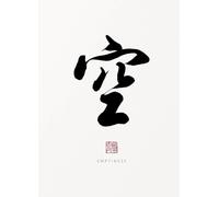 WSJIJY Impresión De La Lona Caligrafía Tradicional China Arte Buda Tolerancia Zen Póster Inspirador Lienzo Pinturas Arte De Pared Cuadros Decoración del Hogar 21X30Cm Sin Marco
