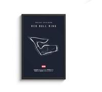 WSJIJY Impresión De La Lona Circuito Internacional De Fórmula 1, Lienzo, Pintura, Arte Mural, Póster Nórdico, Estética De Carreras De Automovilismo, Imagen para Decoración del Hogar, 60 X 90 Cm, Si