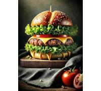 WSJIJY Impresión De La Lona Clásico Delicioso Salmón Sushi Papas Fritas Hamburguesa Cocina Arte Póster Lienzo Pinturas Arte De Pared Cuadros Comedor Decoración del Hogar 45X60Cm Sin