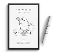 WSJIJY Impresión De La Lona Cuadro En Lienzo del Circuito Internacional De Fórmula 1, Arte Mural De F1, Póster Nórdico, Imagen Estética De Carreras De Automovilismo para Decoración del Hogar, 70 X
