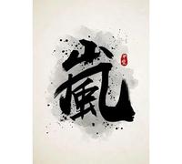 WSJIJY Impresión De La Lona Decoración De La Sala De Estar Caligrafía Tradicional Arte De Personajes Jianpu Tai Chi Bushido Carteles Impresiones Cuadros En Lienzo 70X100Cm Sin Marco