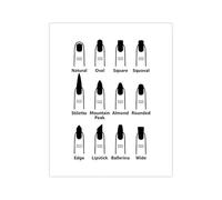 WSJIJY Impresión De La Lona Impresiones De Esmalte De Uñas, Ilustración De Maquillaje, Belleza, Decoración De Tocador De Baño, Regalo De Manicurista, Arte De Pared De Salón De Uñas De Moda, Pintur