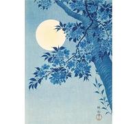 WSJIJY Impresión De La Lona Japonés Katsushika Hokusai Exposición Carteles Y Grabados Olas Azules Lienzo Pintura Arte De Pared Cuadro para Sala De Estar Decoración del Hogar 60X90Cm S
