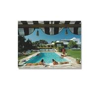 WSJIJY Impresión De La Lona La Sociedad En El Arte del Siglo XIX: Slim Aarons, La Clase Alta, Póster, Lienzo, Impresión De Pared, Imagen para Sala De Estar, Decoración del Hogar, 60 X 90 Cm, Sin Marc