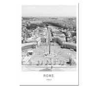 WSJIJY Impresión De La Lona Lienzos En Blanco Y Negro con Paisajes Urbanos De Londres, París Y Nueva York, Pósteres E Impresiones, Arte Mural para Decoración del Hogar, 50 X 70 Cm, Sin Marco.