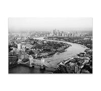 WSJIJY Impresión De La Lona Lienzos En Blanco Y Negro con Paisajes Urbanos De Londres, París Y Nueva York, Pósteres E Impresiones, Arte Mural para Decoración del Hogar, 70 X 100 Cm, Sin Marco.