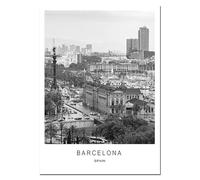 WSJIJY Impresión De La Lona Lienzos En Blanco Y Negro con Paisajes Urbanos De Londres, París Y Nueva York, Pósteres E Impresiones, Arte Mural para Decoración del Hogar, 21 X 30 Cm, Sin Marco.