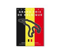 WSJIJY Impresión De La Lona Póster De Mapa De Carreras De Fórmula F1 para Entusiastas De Los Coches, Decoración De La Habitación, Pintura En Lienzo, Arte De Pared, Decoración para Sala De Estar, Do