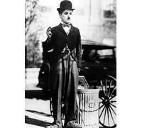 WSJIJY Impresión De La Lona Póster De Película Vintage De Charlie Chaplin, Impresión En Lienzo, Icono De La Comedia En Blanco Y Negro, Arte De Pared, Impresiones para Decoración De Habitación, 60 X