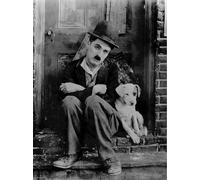 WSJIJY Impresión De La Lona Póster De Película Vintage De Charlie Chaplin, Impresión En Lienzo, Icono De La Comedia En Blanco Y Negro, Arte De Pared, Impresiones para Decoración De Habitación, 45 X