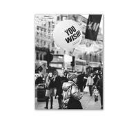 WSJIJY Impresión De La Lona Póster Impreso En Blanco Y Negro Moderno, Romántico, De Europa, Francia, Alemania, Ciudades, Paisaje, Cuadro De Lienzo, 70 X 100 Cm, Sin Marco