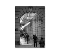 WSJIJY Impresión De La Lona Póster Impreso En Blanco Y Negro Moderno, Romántico, De Europa, Francia, Alemania, Ciudades, Paisaje, Cuadro De Lienzo, 70 X 100 Cm, Sin Marco