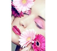 WSJIJY Impresión De La Lona Pósteres De Salón De Belleza con Diseño De Maquillaje De Ojos Y Uñas, Impresiones En Lienzo, Arte De Pared, Imágenes, Regalos, Decoración del Hogar, 15 X 20 Cm, Sin Marco