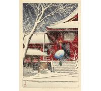 WSJIJY Impresión De La Lona Retro Japanese Bird Peacock Fuji Mountain Posters Prints Canvas Painting Wall Art Picture Living Room Home Decor 21X30Cm No Frame