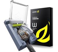 WSKEN Paquete de 4 protectores de pantalla para Apple Watch Series 10 de 42 mm, caja de alineación automática, 100 % cero burbujas, película de TPU flexible, sin vidrio, cobertura completa, accesorios