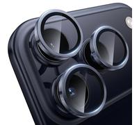 WSKEN Protector de lente de cámara para 17 Pro/17 Pro Max - [Mantén la grabación original] inastillable Ultra HD 9H pantalla de vidrio templado con anillo de metal, antihuellas, resistente a los