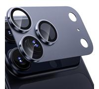 WSKEN Protector de lente de cámara para iPhone 17 Pro Max, placa de metal mate, grado militar, inastillable, vidrio templado 9H, accesorios antihuellas, resistente a los arañazos, compatible con